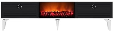 TV-laud Kalune Design Arona, valge/antratsiit, 150 cm x 29.6 cm x 44.6 cm