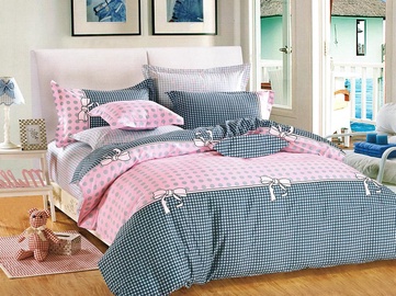 Комплект постельного белья SB-1641, розовый/голубой, 160x200 cm