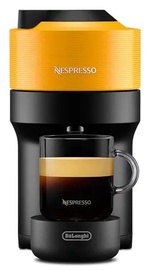 Капсульная кофемашина DeLonghi Nespresso Vertuo Pop ENV90.Y, черный/желтый