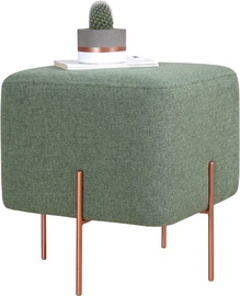 Пуф Hanah Home Copper 52, зеленый/медный, 40 см x 40 см x 42 см