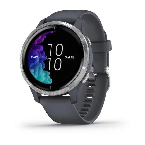 Умные часы Garmin Venu Black Slate Grey, синий/серый
