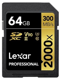 Atmiņas karte Lexar Professional, 64 GB