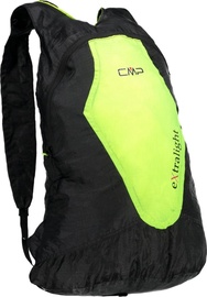 Sportinis krepšys CMP Packable Nero, juoda/žalia, 15 l
