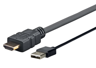 Kabelis Vivolink Pro HDMI, USB, 1 m, juoda