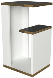Kohvilaud Kalune Design Ravenna, kuldne/valge/must, 295 mm x 350 mm x 600 mm