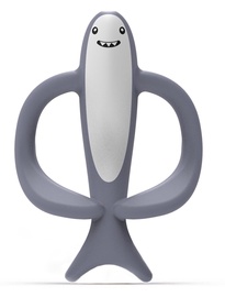 Zobu riņķis Matchstick Monkey Shreddy Shark, pelēka