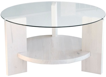 Kohvilaud Kalune Design Mondo, valge, 75 cm x 75 cm x 40 cm
