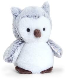 Mīkstā rotaļlieta Keel Toys Pippins Owl, balta/pelēka, 14 cm