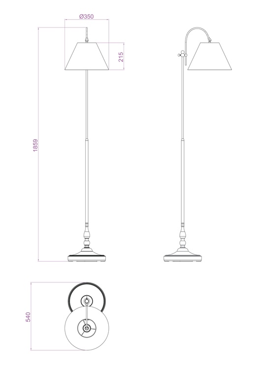 Põrandalamp Easylink P597A-1F, 60 W, E27