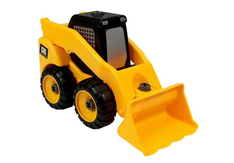 Transporta rotaļlietu komplekts Lean Toys Super Builders 4615, dzeltena/daudzkrāsaina