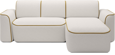 Stūra dīvāns Ume, balta, 190 x 287 cm x 88 cm