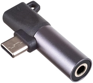 Adapter Akyga USB-C - 3.5mm/USB-C USB-C male, 3.5mm/USB-C female