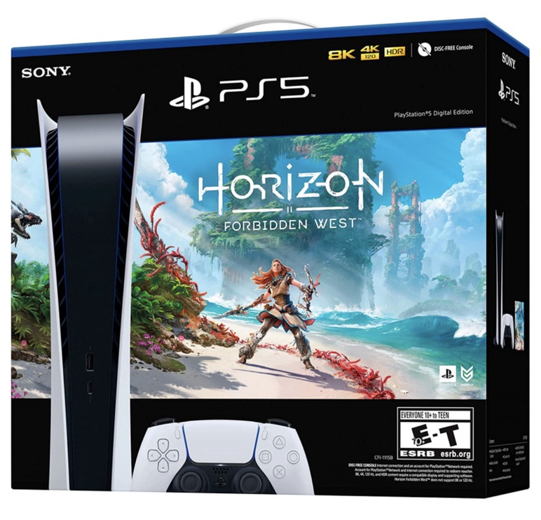 Mängukonsool Sony PlayStation 5 (PS5) Digital + Horizon Forbidden West