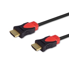 Laidas Savio CL-95 HDMI HDMI A male, HDMI A male, 1.5 m, juoda/raudona