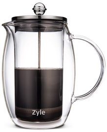 Kafijas kanna Zyle Coffee Press ZY800CF, 0.8 l, caurspīdīga