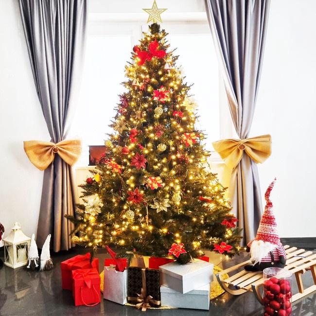 Kunstlik jõulupuu Caucasian 10678754, 150 cm, koos alusega