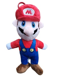 Mīkstā rotaļlieta HappyJoe Super Mario, zila/sarkana, 18 cm