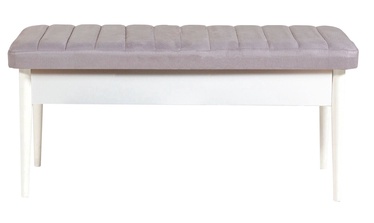 Kingapink Kalune Design Vina 0701-1, valge/hall, 110 cm x 40 cm x 51 cm