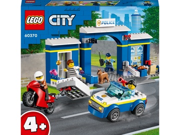 Konstruktors LEGO® City Policijas iecirknis un pakaļdzīšanās 60370, 172 gab.
