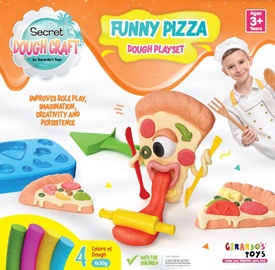 Plastilīns Gerardos Toys Funny Pizza 56453, daudzkrāsains