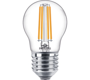 Лампочка Philips LED, P45, теплый белый, E27, 60 Вт, 806 лм