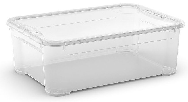 Kaanega hoiukarp, esemete hoidmiseks Curver T Box, 32 l, läbipaistev, 55.5 x 39 x 19 cm, l