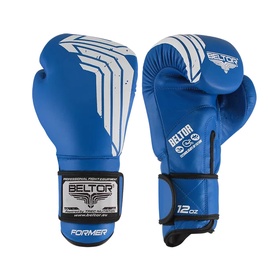 Боксерские перчатки Beltor Former B0424, синий, 10 oz