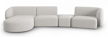 Moduļu dīvāns Micadoni Home Shane, sudraba, kreisais, 327 x 155 cm x 74 cm