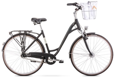 Velosipēds Romet Art Deco Lux, sievietēm, melna, 28" (bojāts iepakojums)