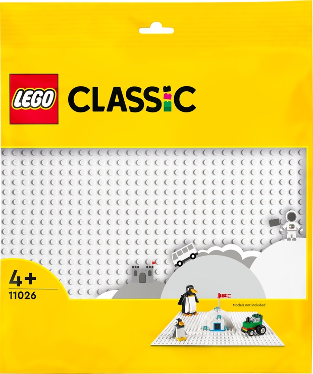 Aksesuārs LEGO® Classic Balta būvpamatne 11026