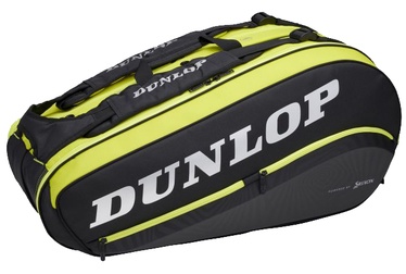 Спортивная сумка Dunlop SX Perormance Thermo, черный/желтый, 60 л, 34 см x 76.5 см x 35 см