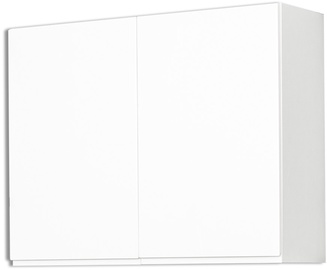 Верхний кухонный шкаф Bodzio Kampara KKA90GS-BI/L/BI, белый, 31 см x 90 см x 72 см