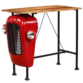 Барный стол VLX Tractor Bar Table 246236, красный, 600 мм x 1200 мм x 1070 мм
