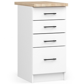 Нижний кухонный шкаф Akord Oliwia S40, белый, 60 см x 40 см x 85 см