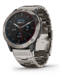 Умные часы Garmin Quatix 6x Solar, серебристый
