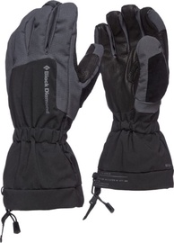 Cimdi Black Diamond Glissade, melna/pelēka, L
