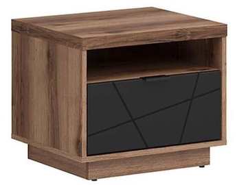 Ночной столик Forn, черный/дубовый, 42.5 x 50 см x 42.5 см