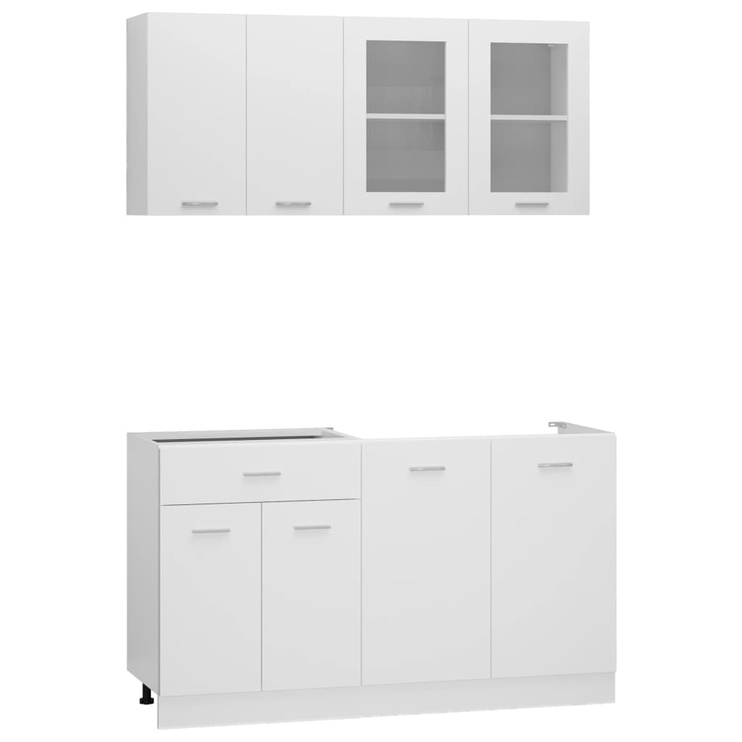 Кухонный гарнитур VLX 4-piece, белый, 1.4 м