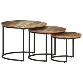 Žurnālgaldiņi VLX Nesting Tables 3pcs 338003, brūna/daudzkrāsains, 600 mm x 600 mm x 450 mm