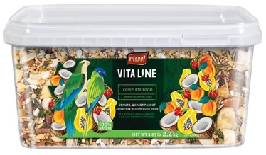 Sausa pārtika Vitapol Vitaline ZVP-4249, vidējiem papagaiļiem, 2.2 kg