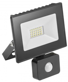 Prožektors GTV G-TECH, 20 W, 1400 lm, 4000 °K, IP65, melna