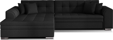 Stūra dīvāns Sorento Sawana 14, melna, kreisais, 295 x 195 cm x 80 cm