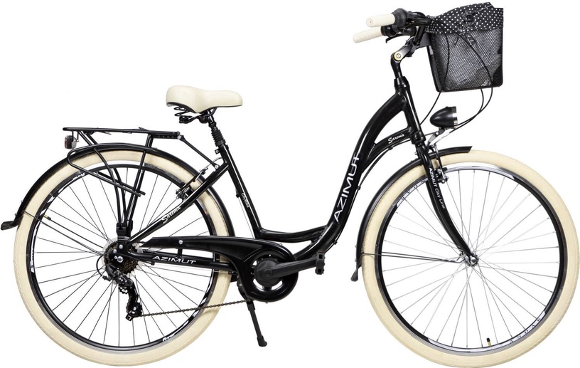 Velosipēds pilsētas Azimut Sarema TX-7, 28 ", melna