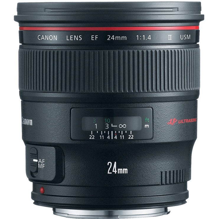 Objektiiv Canon EF 24mm F1.4L II USM, 650 g