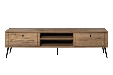 TV galds Kalune Design Brooklyn, brūna/melna, 40 cm x 180 cm x 50 cm