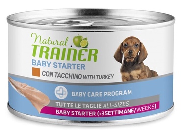 Влажный корм для собак Natural Trainer Baby Starter Turkey, индюшатина, 0.140 кг