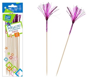 Dekorācija Ravi Glitter Tassels, rozā, 12 gab.
