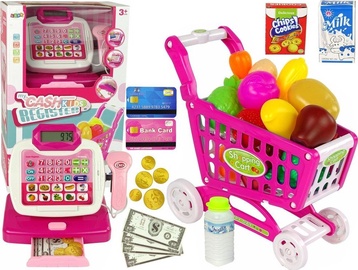 Veikala rotaļlietas Lean Toys Kids My Cash Register, rozā/daudzkrāsaina