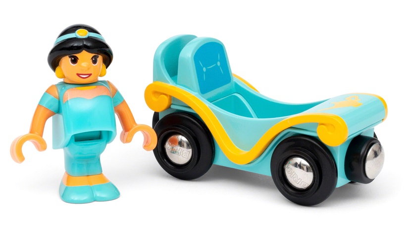 Transporta rotaļlietu komplekts Brio Princess Jasmine & Wagon 63335900, daudzkrāsaina