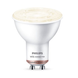 Светодиодная лампочка Philips Wiz LED, теплый белый, GU10, 4.7 Вт, 345 лм